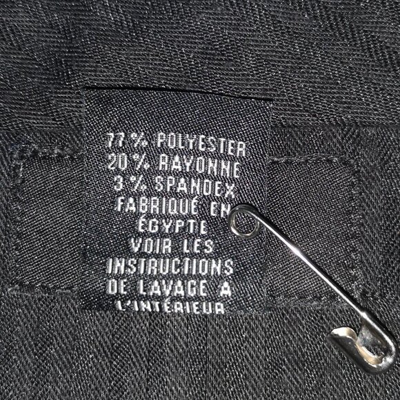 Calvin Klein Men's Size 34/32 Charcoal Straight Leg Dress Pants - Picture 4 of 6